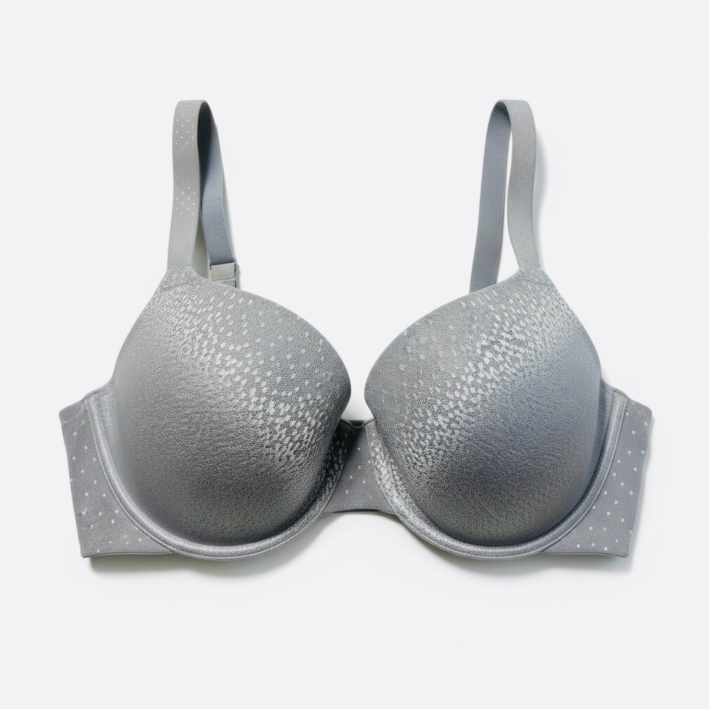 Wacoal Back Appeal T-Shirt Full Coverage Underwire Bra 34D 853303 Gray #B25